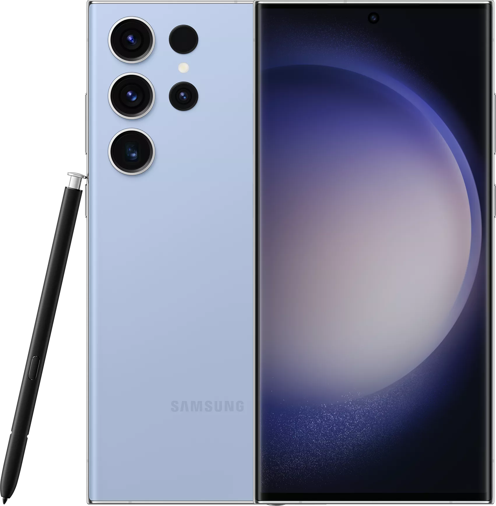 Смартфон Samsung Galaxy S23 Ultra, 12/256 ГБ, Dual: nano SIM + eSIM, голубой